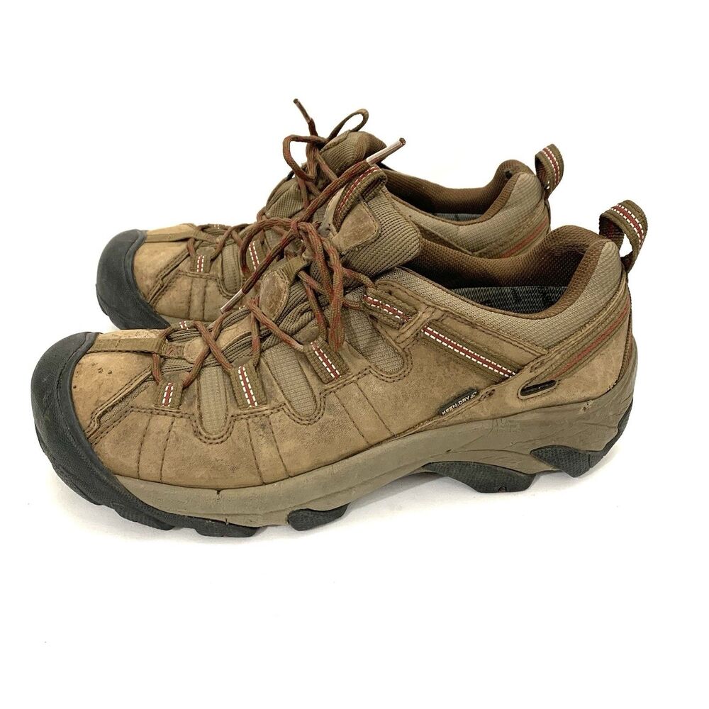 KEEN Targhee II Waterproof Hiking Shoes Brown Leather Low Men’s US 10 Or 9.5
